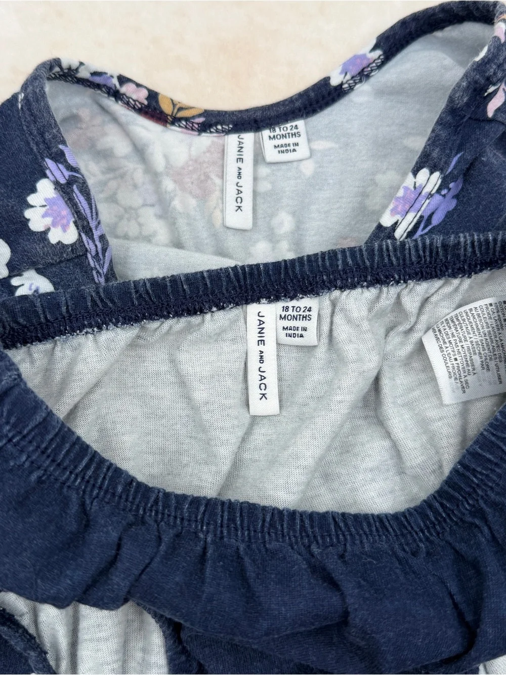 Janie and Jack navy tiered